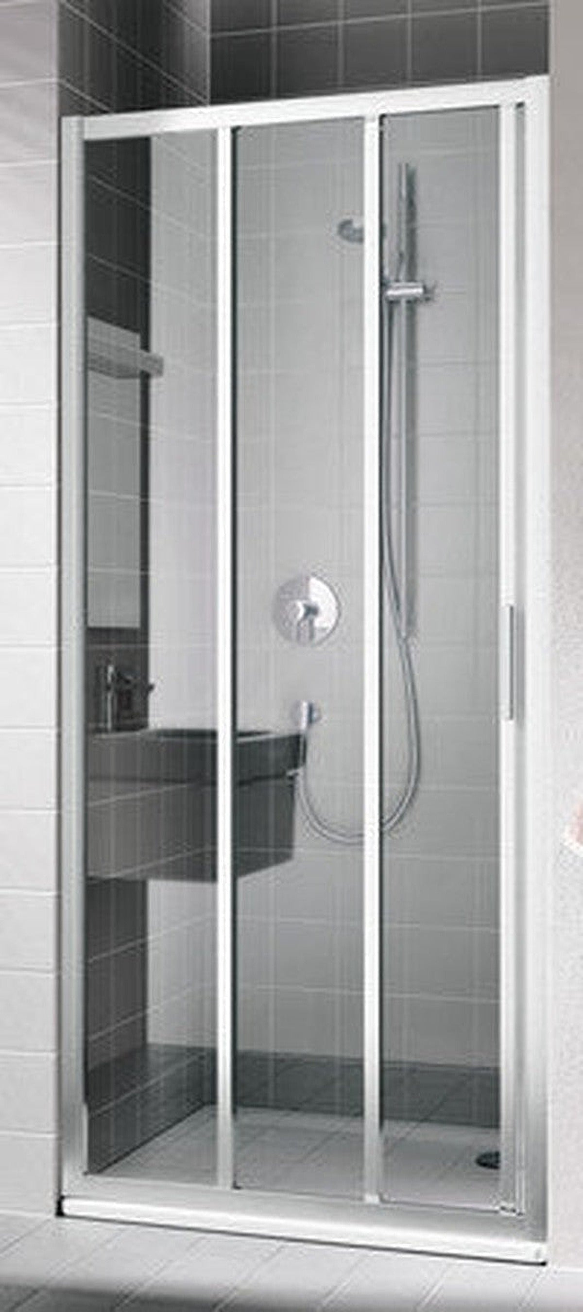 Kermi Cada XS porte coulissante 3 éléments 900x2000 mm gauche