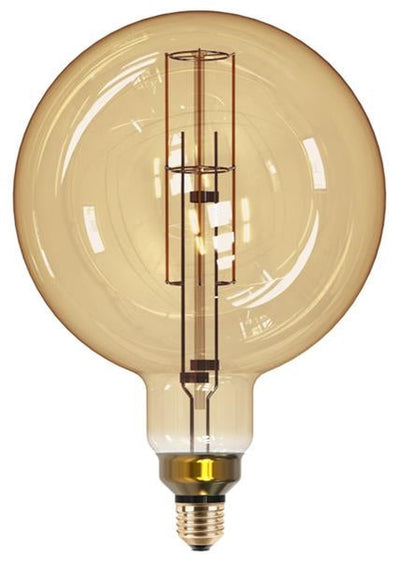 Lampe filament Led dorée globe diamètre 200mm - 8W - E27 - 2200K - 806lm - dimmable - IP20