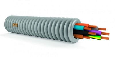 Voorgemonteerde Vob 7G1.5 buis, 20 mm diameter, rol van 100 m, CPR-klasse: ECA