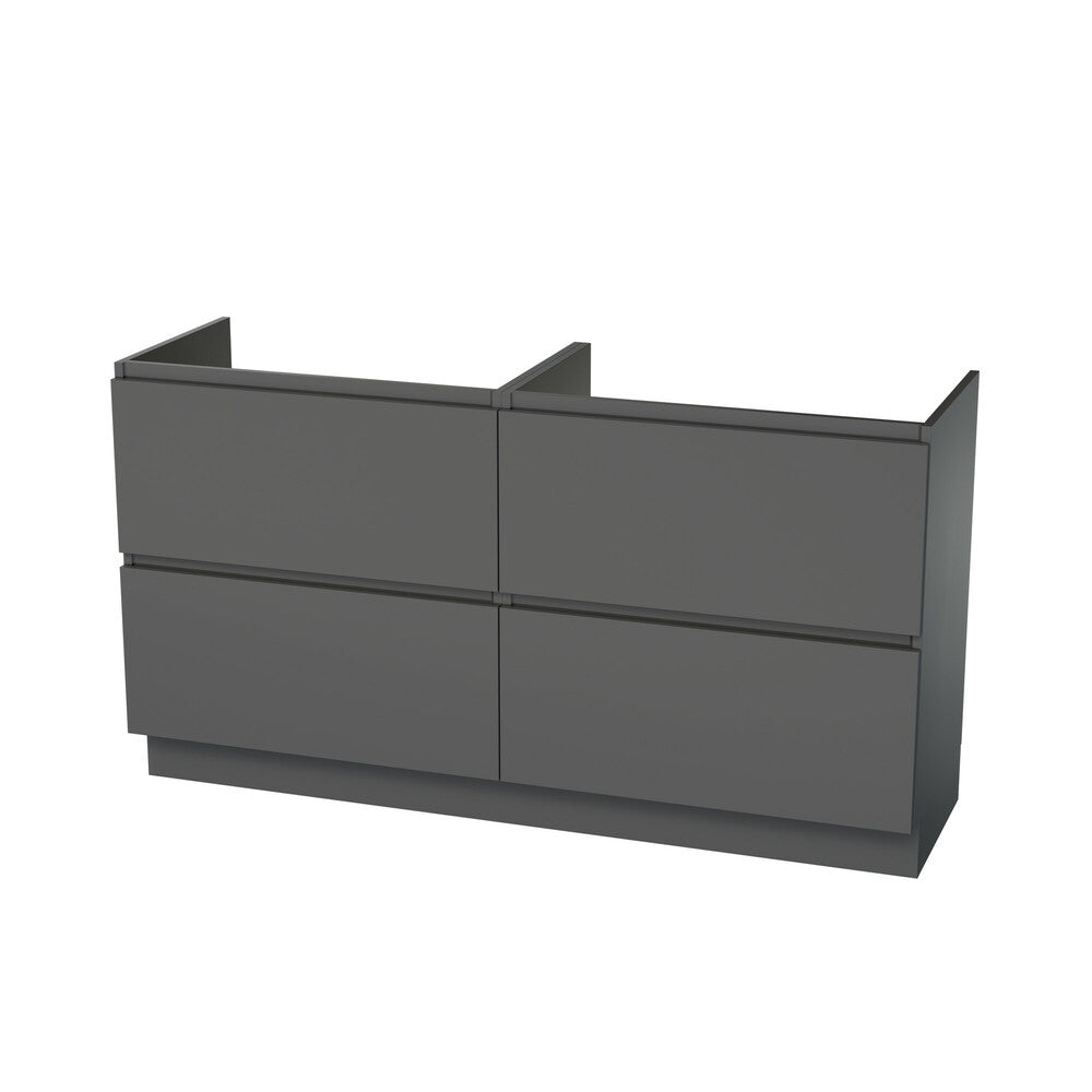 Van Marcke Ventus Tre sous-meuble B1400xH880xD495mm 4tiroirs Onyx