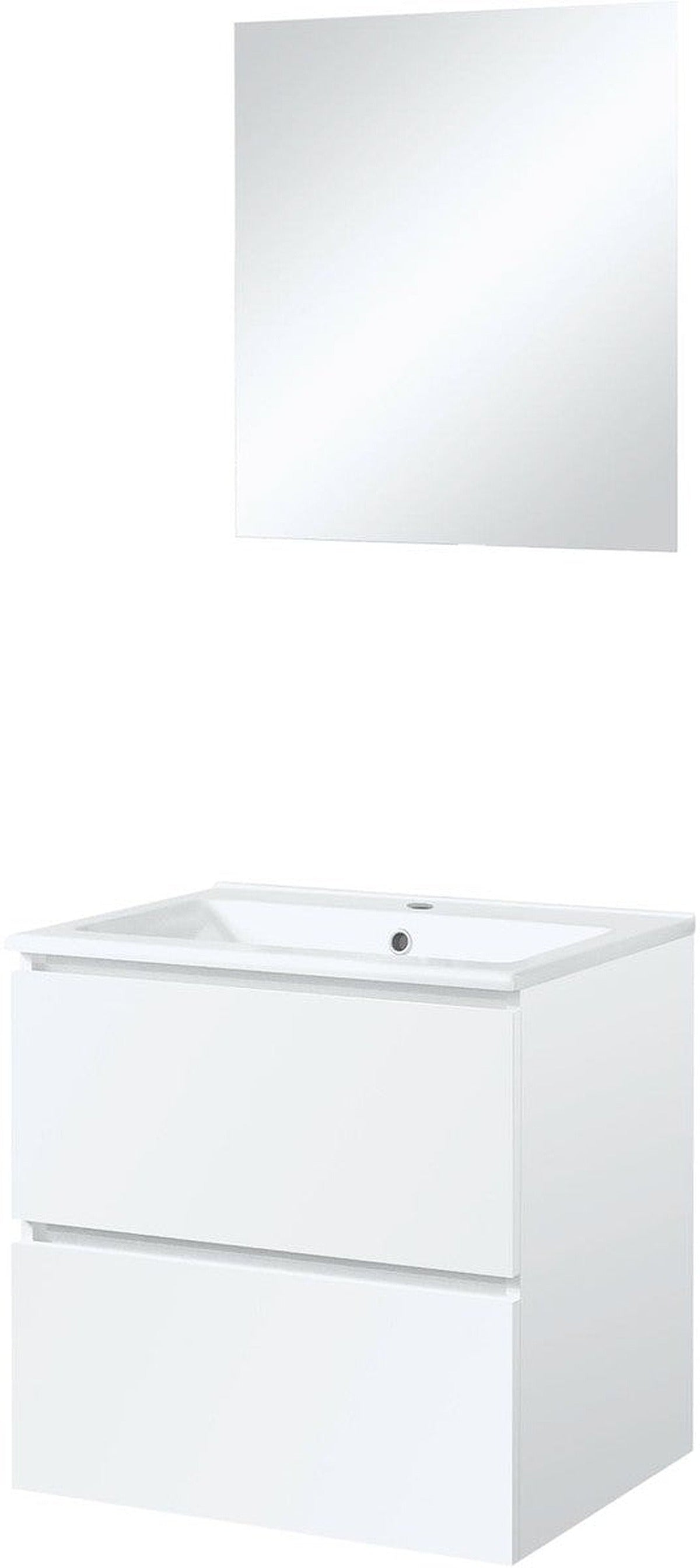 ICE SOLO KAST SPIEGEL MET VERLICHTING 60CM HOOGGLANS WIT