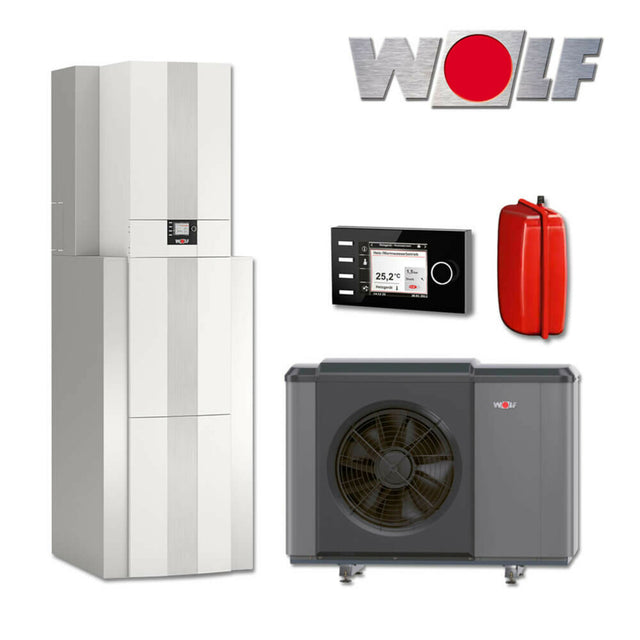 Wolf CHC-Monobloc/300-50 pompe à chaleur air/eau  monobloc CHA+ballon 10 kW 400V