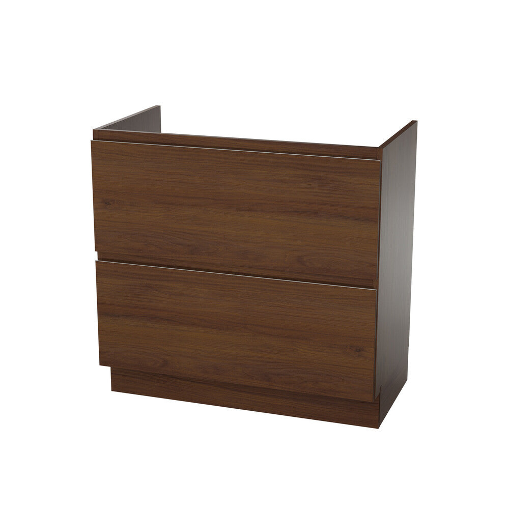 Van Marcke Fortitudo Tre sous-meuble L800xH880xP495mm 2tiroirs walnut afterglow