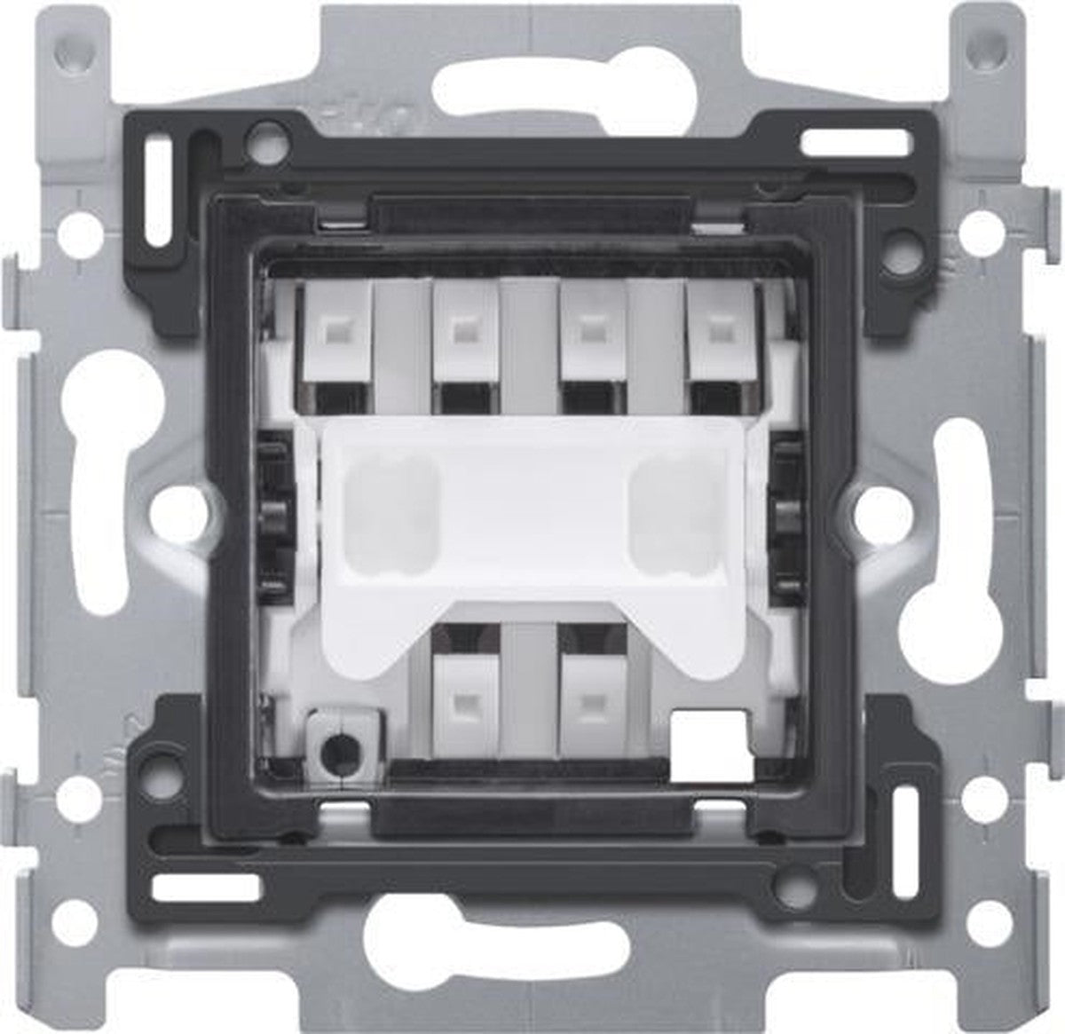 Base for a two-way switch, 10 AX / 250Vac, quick connection, screw fixing, for use