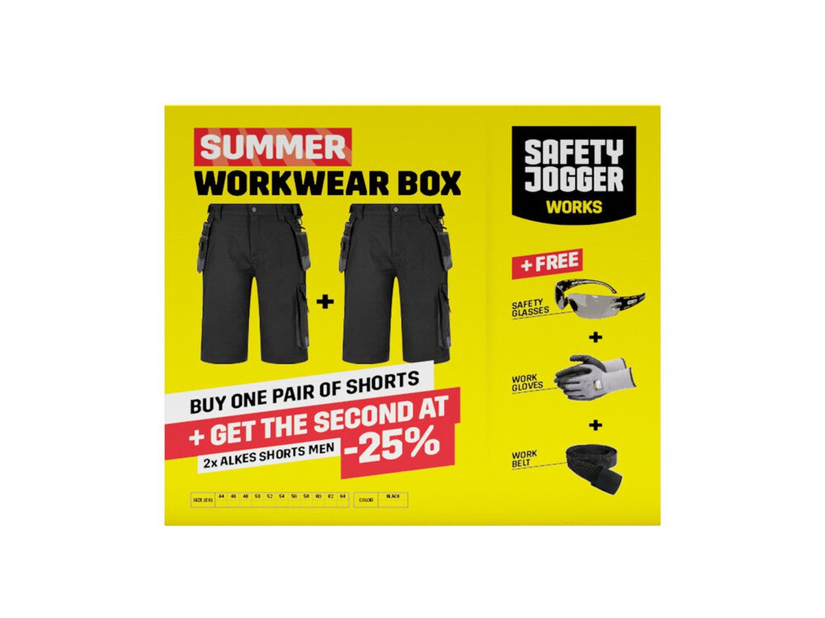 Safety Jogger Promo summerbox 2x Alkes shorts navy/grey taille 56