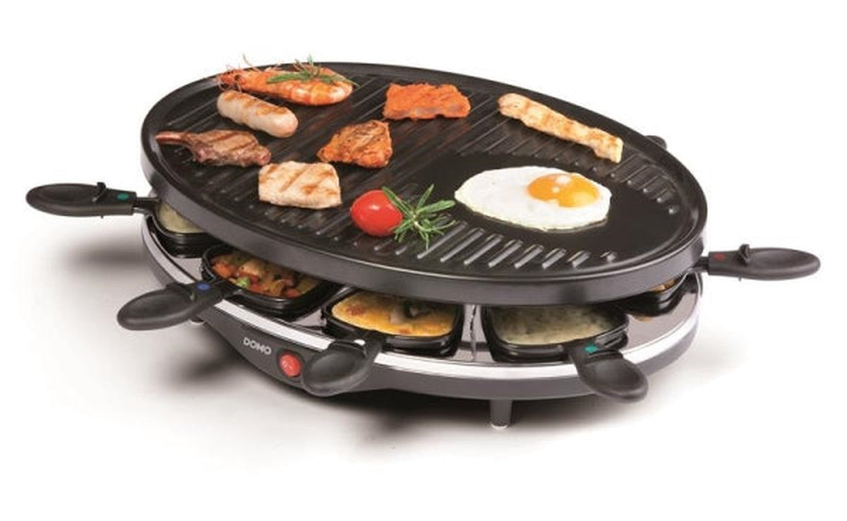 Raclette, gril & gourmet - 1200 Watt - 8 p