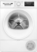 Vrijstaande wasdroger uit de serie 4, energieklasse D, 8,0 kg, Easy Clean, waterafvoerset, LED-display met