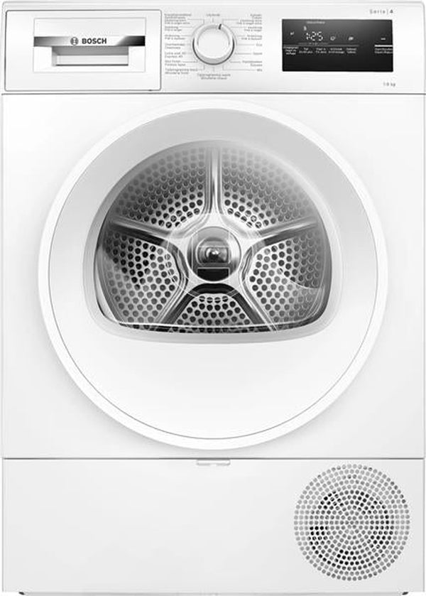 Vrijstaande wasdroger uit de serie 4, energieklasse D, 8,0 kg, Easy Clean, waterafvoerset, LED-display met