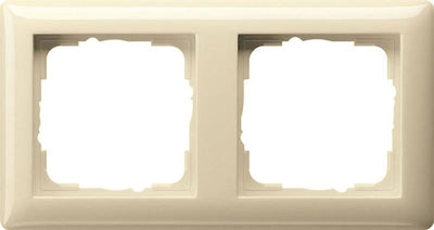 Gira standaard 55 afwerkingsframe, glanzend crèmewit