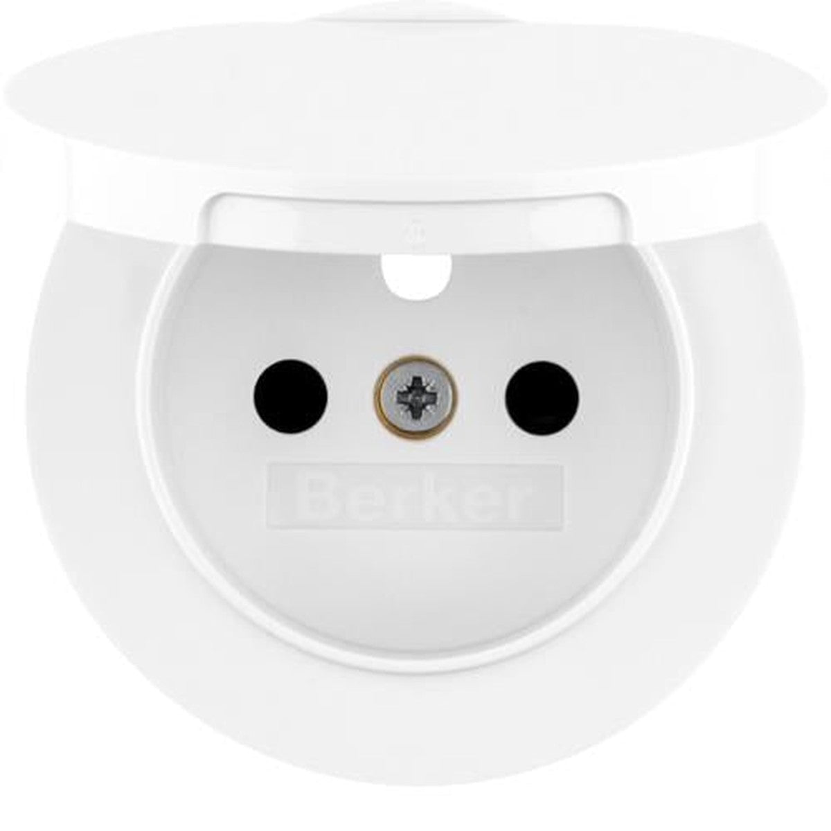 Berker R.1 / R.3 Polar White, glanzende afwerkingssets voor klepdoppen