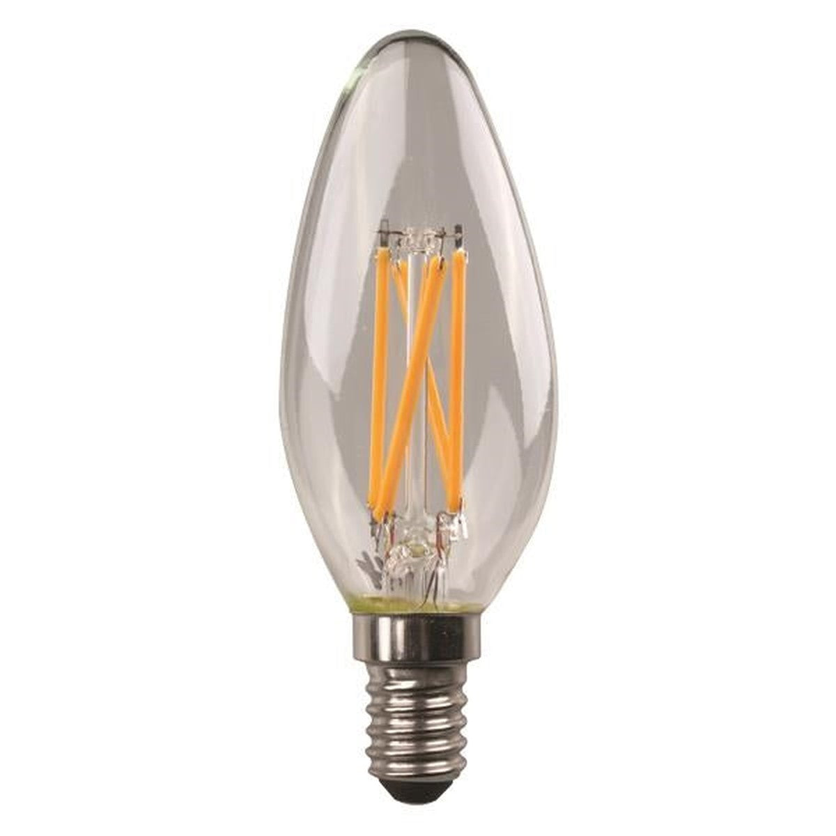 LED lamp C37 kruis gloeidraad 6,5W E14 4000K
