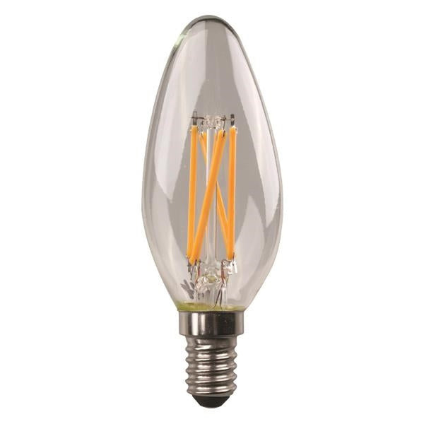 Lampe Led C37 crossed filament 6.5W E14 4000K 220 - 240V