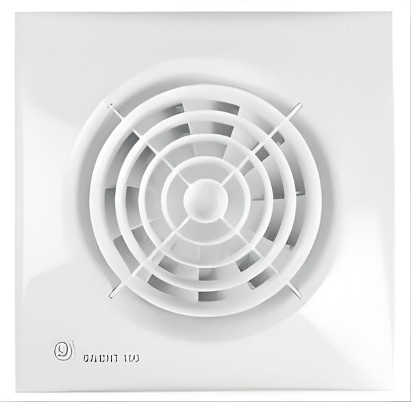 Extracteur de salle de bain 95m³ / h + clapet silencieux 230V