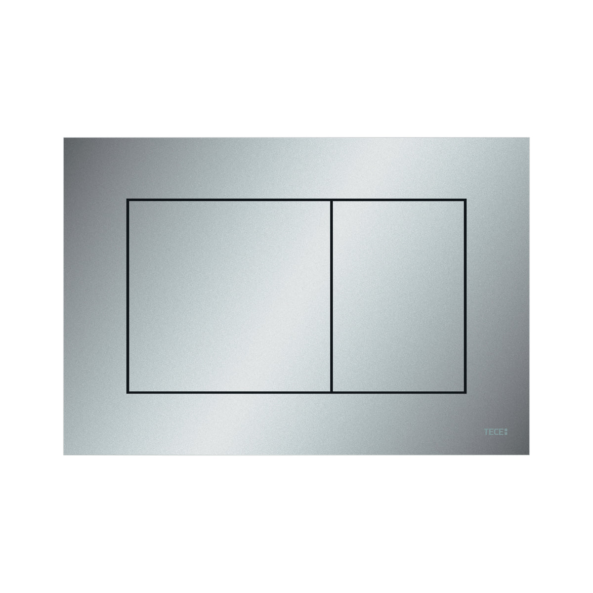 TECENOW PLAQUE DE DÉCLENCHEMENT WC -DOUBLE CHASSE - CHROME MAT