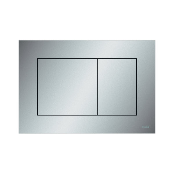 TECENOW PLAQUE DE DÉCLENCHEMENT WC -DOUBLE CHASSE - CHROME MAT