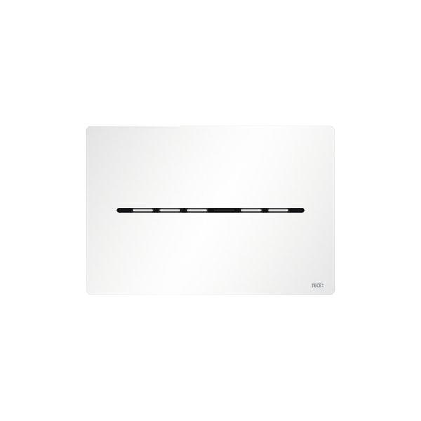 PLAQUE DE DÉCLENCHEMENT WC TECESOLID ÉLECTRONIQUE AVEC ACTIVATION SANS CONTACT, RÉSEAU 12 V, BLANC MAT