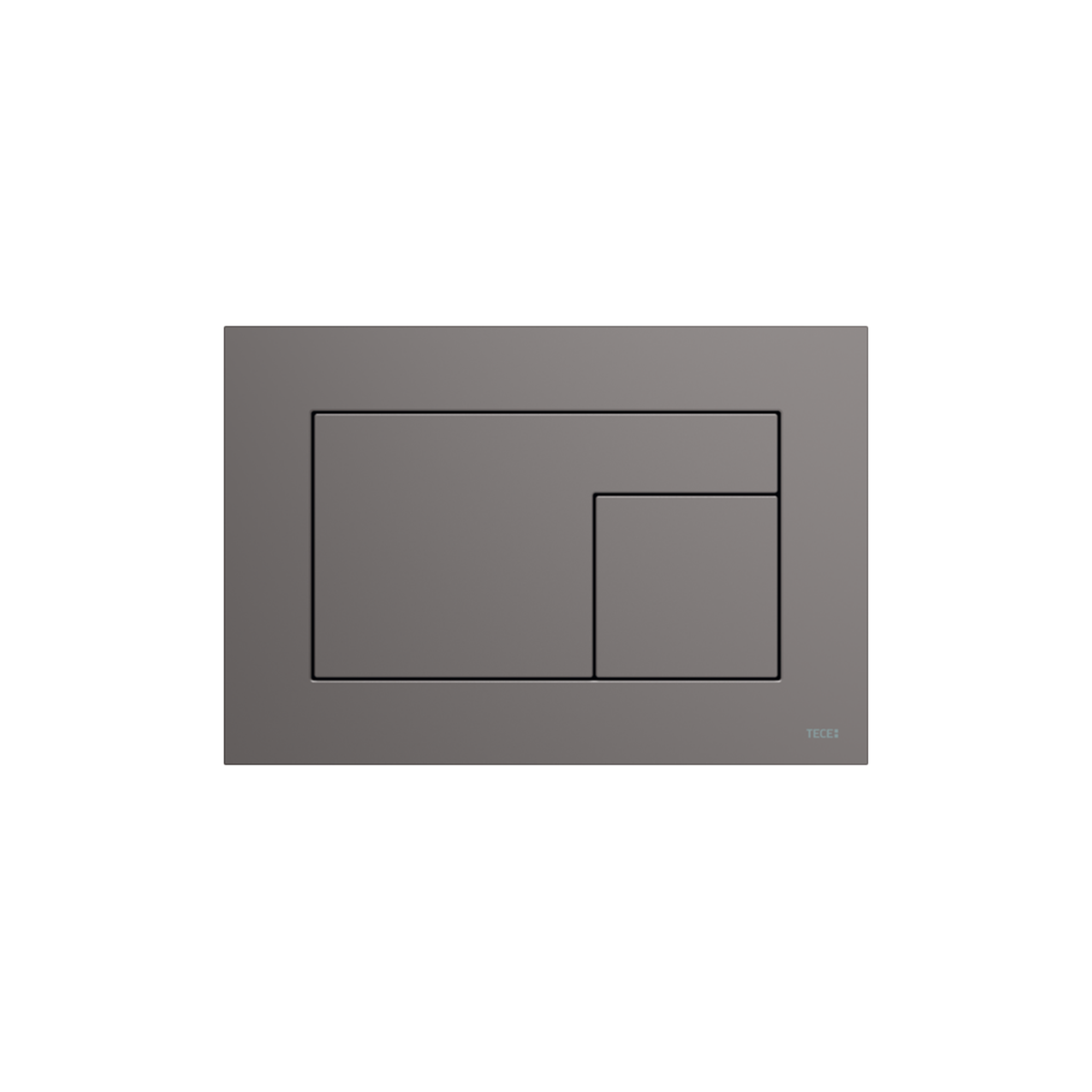 PLAQUE DE DÉCLENCHEMENT WC TECEVELVET, DOUBLE TOUCHES, ANTHRACITE