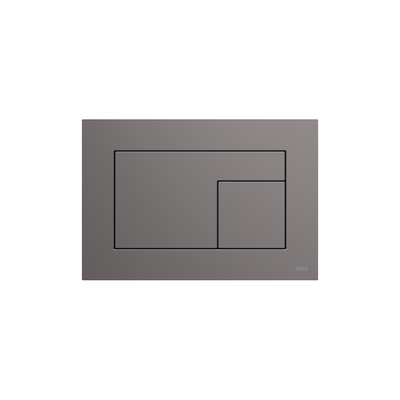 PLAQUE DE DÉCLENCHEMENT WC TECEVELVET, DOUBLE TOUCHES, ANTHRACITE