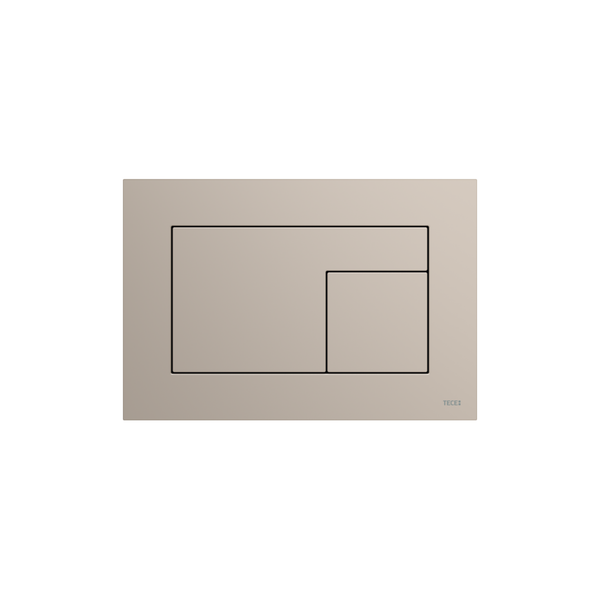 PLAQUE DE DÉCLENCHEMENT WC TECEVELVET, DOUBLE TOUCHES, ARIZONA / GRÈGE