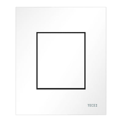 TECENOW - PLAQUE DE DÉCLENCHEMENT URINOIR - CARTOUCHE INCLUSE - BLANC BRILLANT