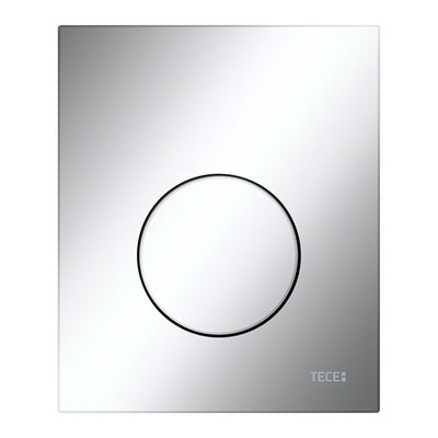 TECELOOP - PLAQUE DE DÉCLENCHEMENT URINOIR - CARTOUCHE INCLUSE - PLASTIQUE - CHROMÉ BRILLANT