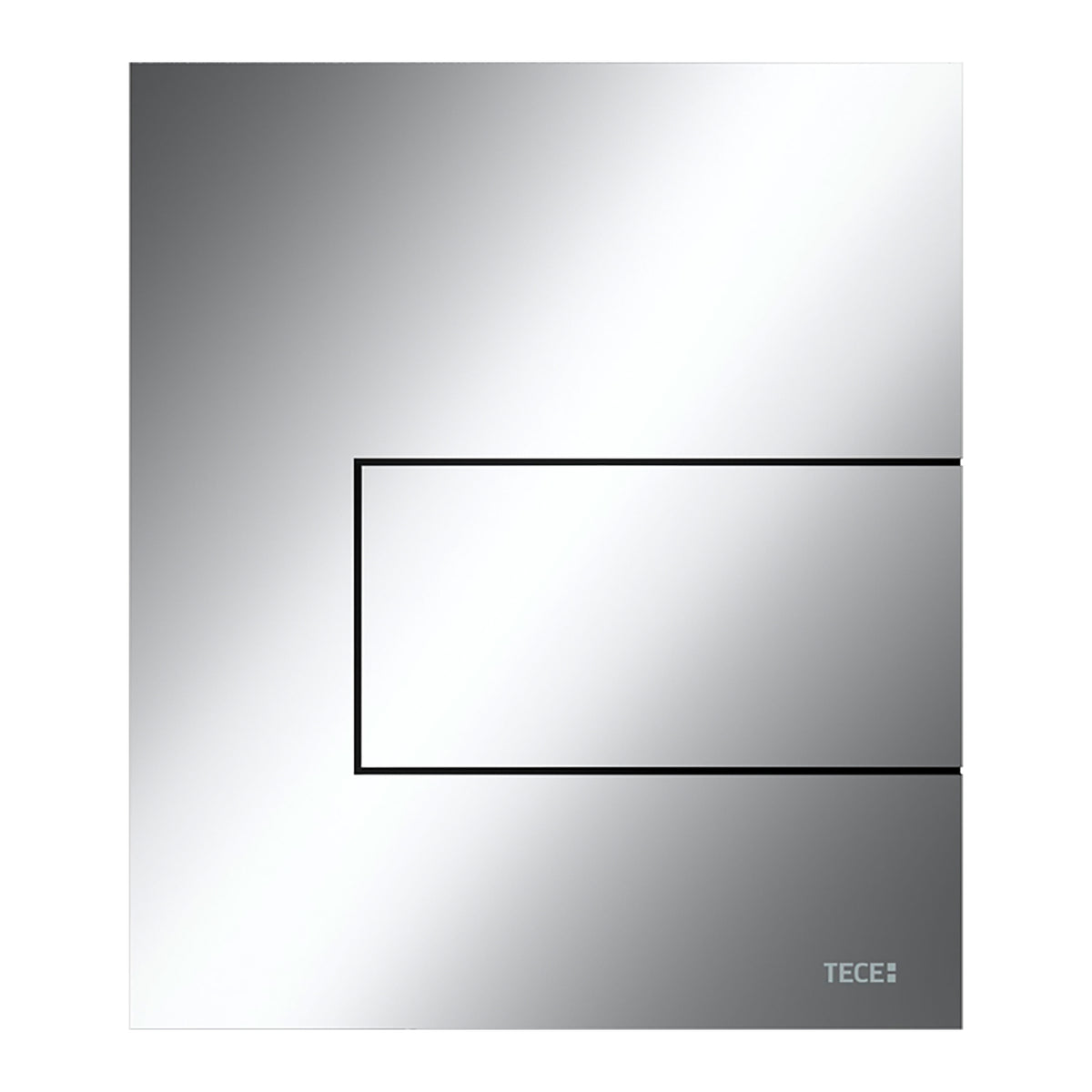 TECESQUARE METAL - PLAQUE DE DÉCLENCHEMENT URINOIR - CARTOUCHE INCLUSE - INOX - CHROMÉ BRILLANT