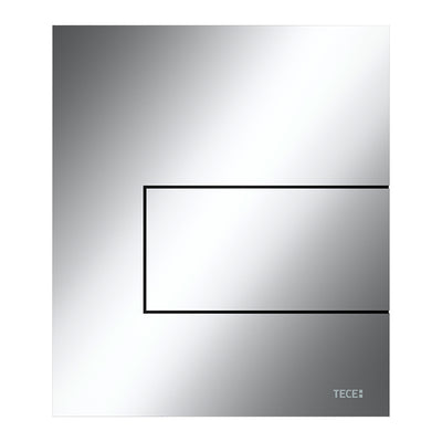 TECESQUARE METAL - PLAQUE DE DÉCLENCHEMENT URINOIR - CARTOUCHE INCLUSE - INOX - CHROMÉ BRILLANT