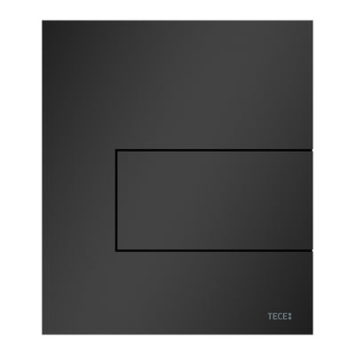 TECESQUARE METAL - PLAQUE DE DÉCLENCHEMENT URINOIR - CARTOUCHE INCLUSE - INOX - NOIR MAT