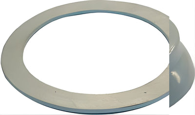 Platte rubberen filterpakking 2" wit