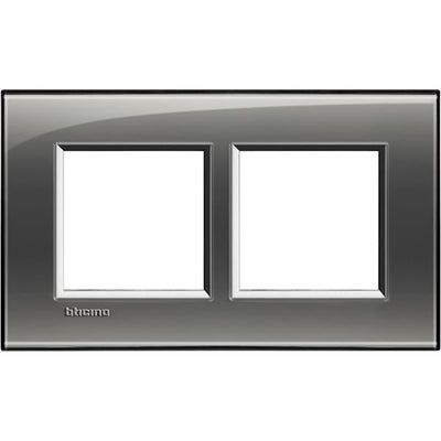LivingLight - plaque rectangulaire 2 x 2 modules 57mm London fog