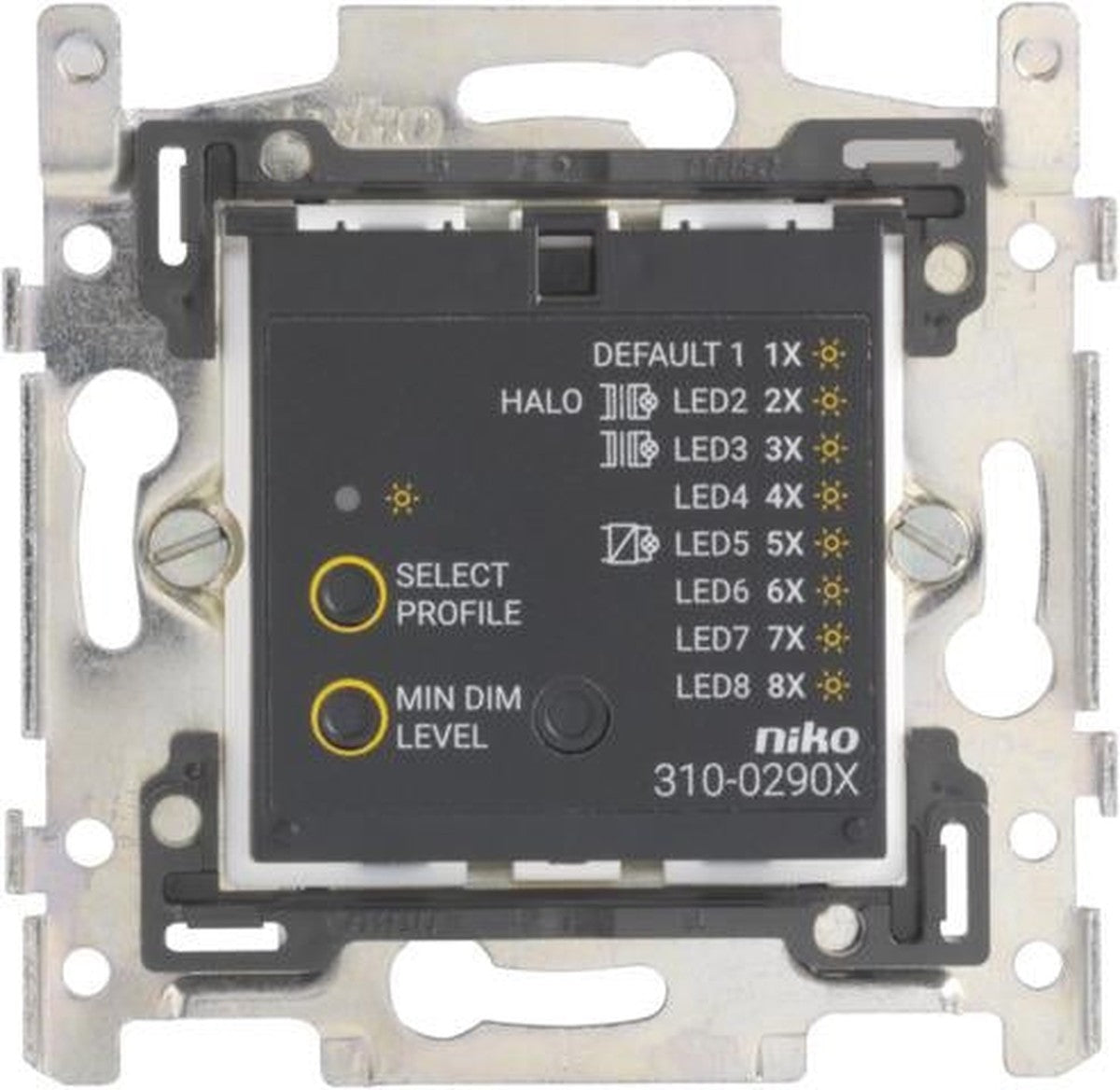 Basis voor universele drukknopdimmer met TCC-interferentieonderdrukking, 2-draads, 3-300W