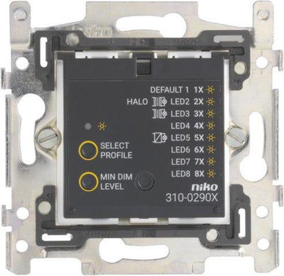 Basis voor universele drukknopdimmer met TCC-interferentieonderdrukking, 2-draads, 3-300W