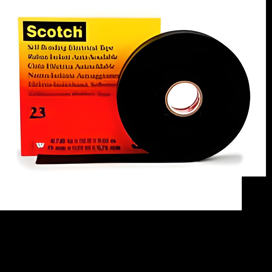 Scotch 23 ruban isolant électrique EPR autosoudable Noir, 19mm x 9,15m 0,76mm