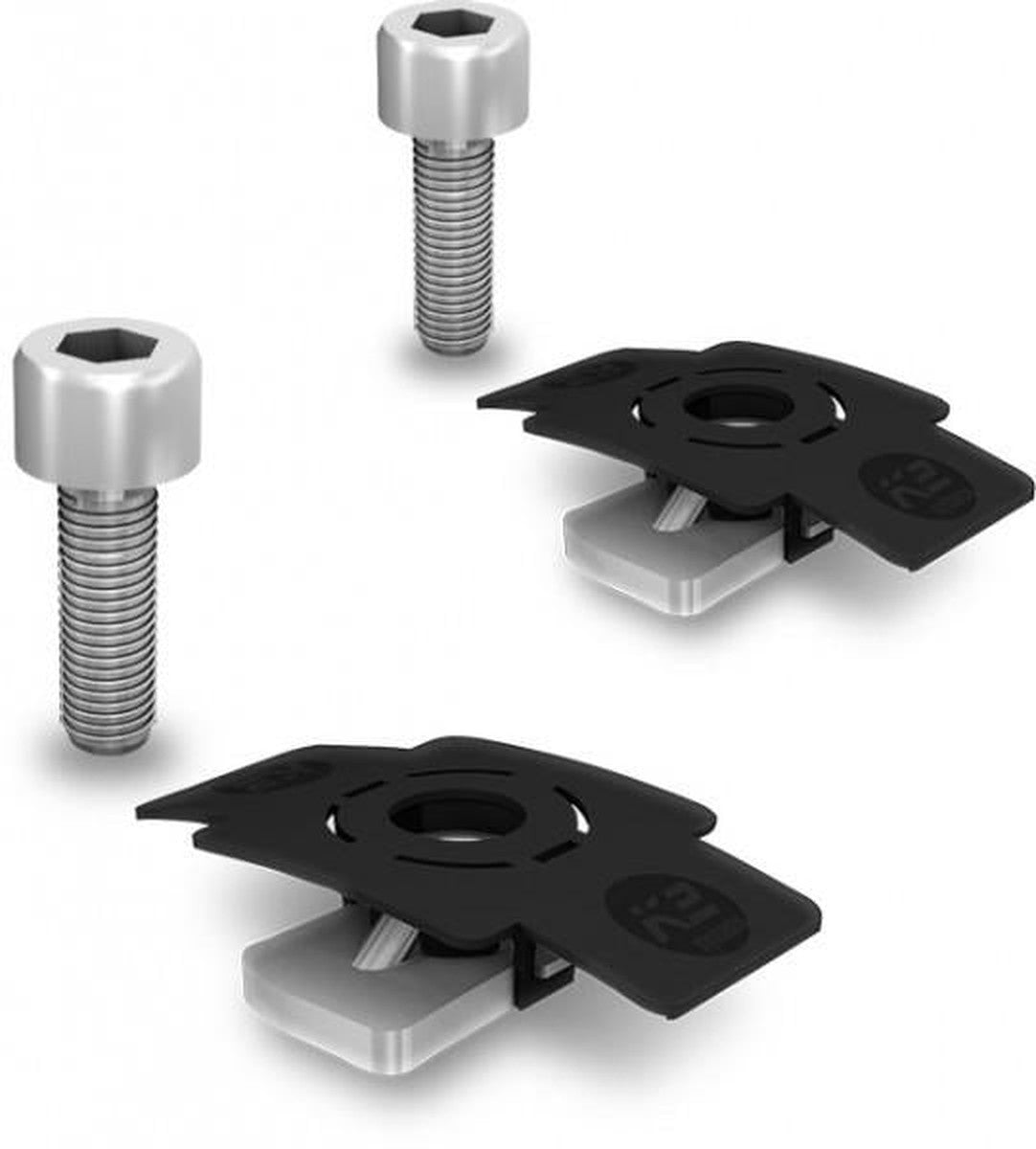 Kit for mounting the minifive on MiniRail or dome on basic rail (2 complete pieces)
