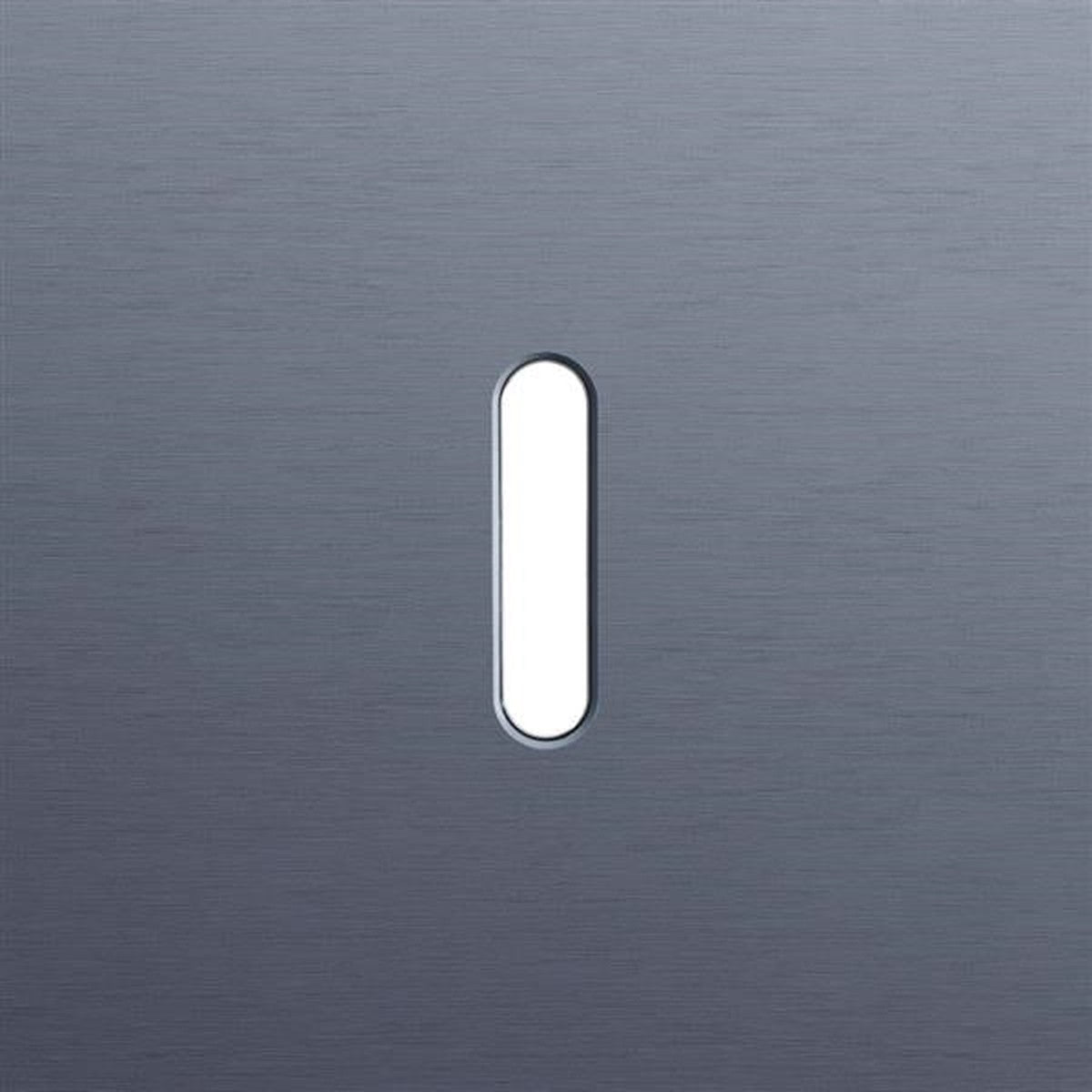 Single cover plate, for single switch functions, Niko rocker Aluminium Blue