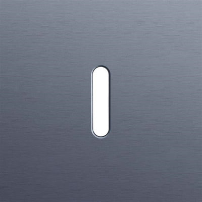 Single cover plate, for single switch functions, Niko rocker Aluminium Blue