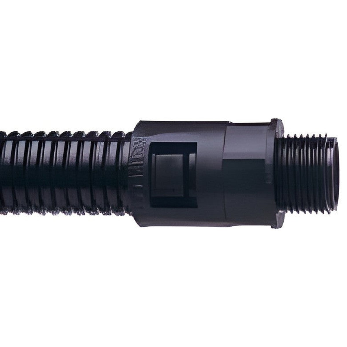 M20 cable gland for corrugated tubing - 16mm Grey delivered with locknut