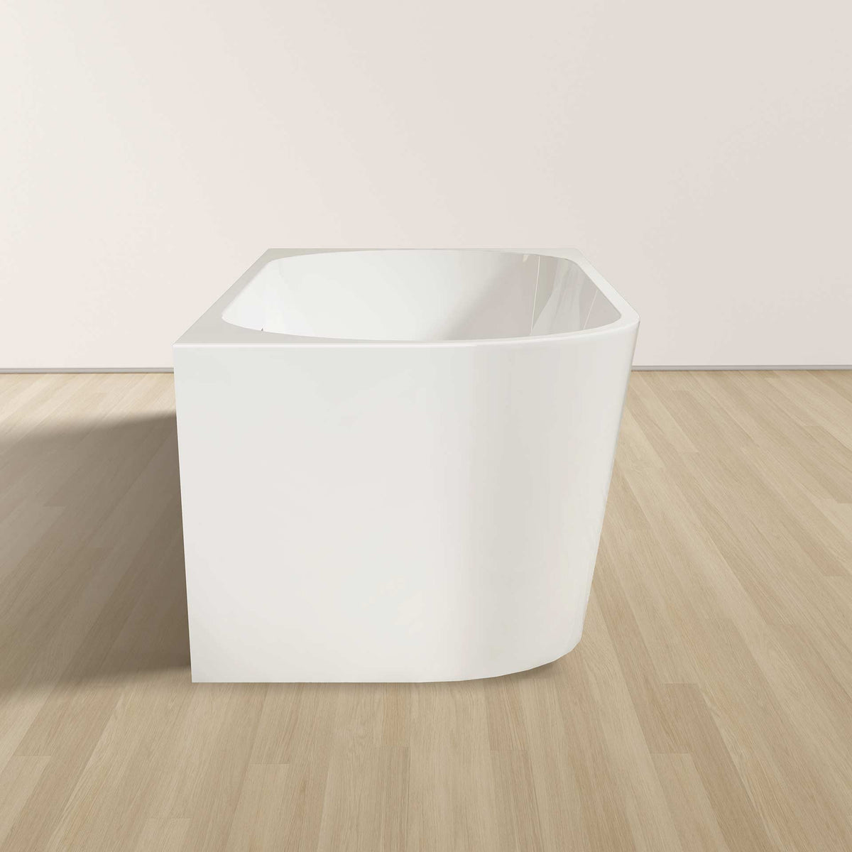 ALONI BAIGNOIRE D'ANGLE - DROIT - AVEC SET D'EVACUATION ET BONDE CLIC-CLAC - ACRYLIQUE - 180X80X58 CM - BLANC BRILLANT