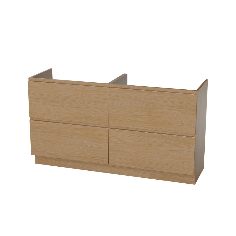 Van Marcke Fortitudo 45 Tre sous-meuble L1400xH880xP455mm 4tiroirs castello oak