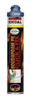 Soudal Soudafoam FR C en F Mastic anti-feu en mousse polyuréthane fumée et gaz