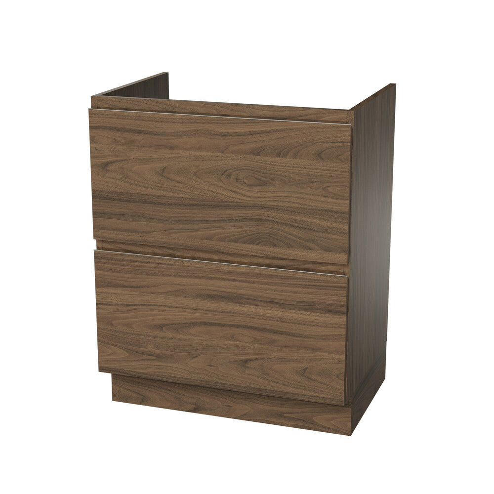Van Marcke Fortitudo Tre sous-meuble B700xH880xD495mm 2tiroirs Walnut
