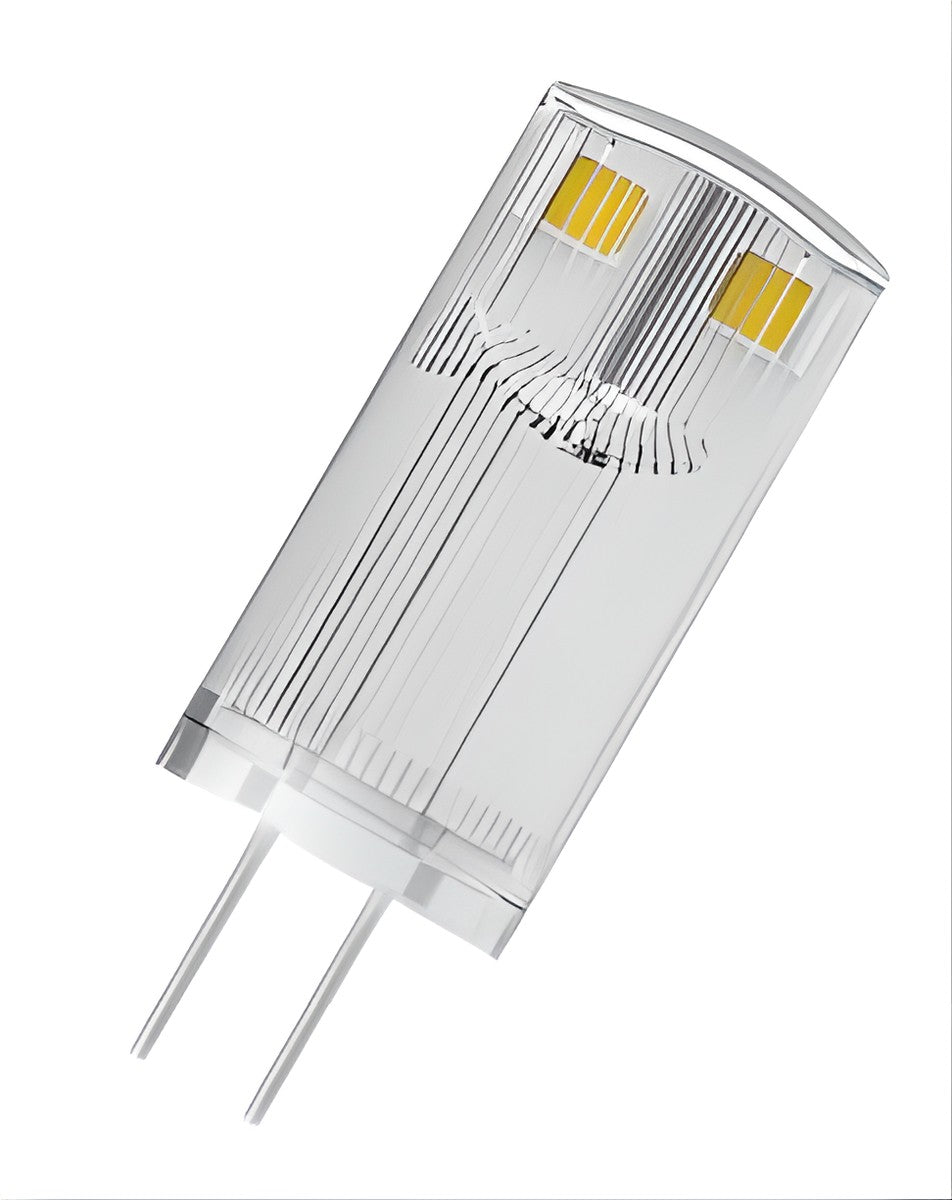 LED-pinlamp 12V dimbaar 10 0,9W 827 transparant G4