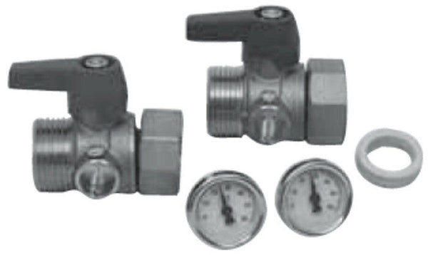 Roth jeu de vannes à bille 1" avec thermomètres