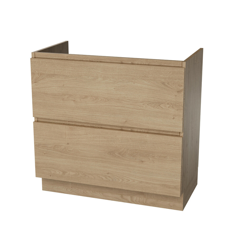 Van Marcke Ventus Tre sous-meuble B800xH880xD495mm 2tiroirs Oak Hell