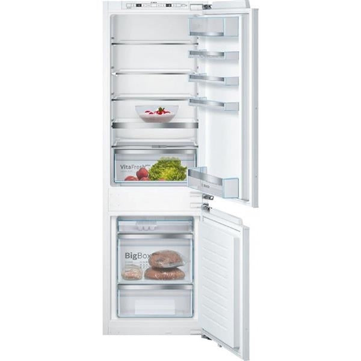 Integrated refrigerator - Serie 6 Bottom-freezer - 177.5cm LowFrost, Class E, 36dB, VitaFresh Plus