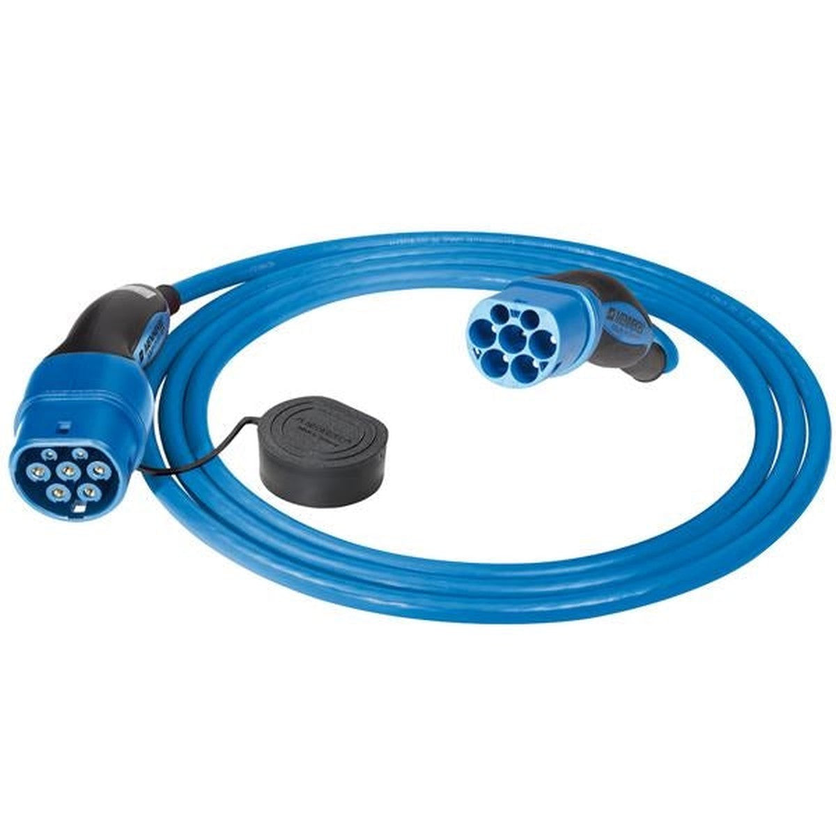 Câble de charge 32A - 3 x 400V - prises 3 phases Mode 3 Type 2 - 7.5 mètres