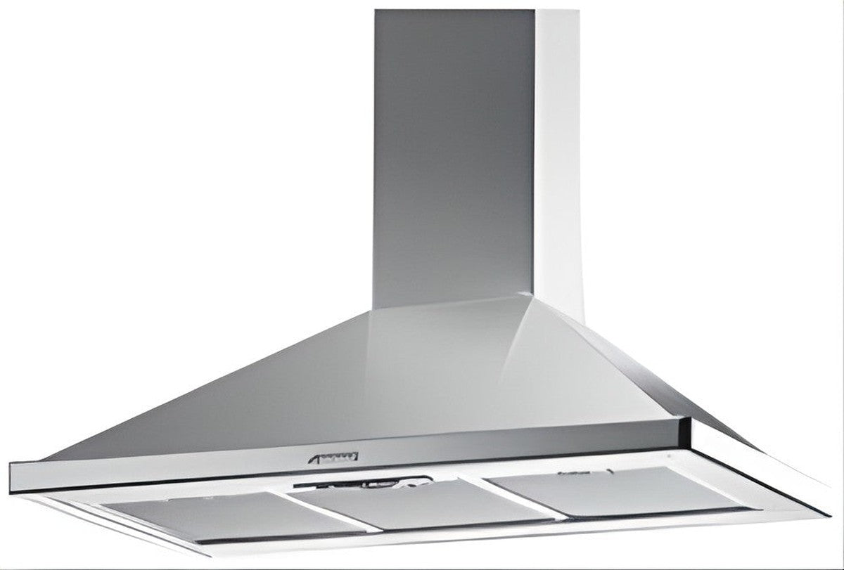Decoratieve afzuigkap inox 90 cm - 3 snelheden