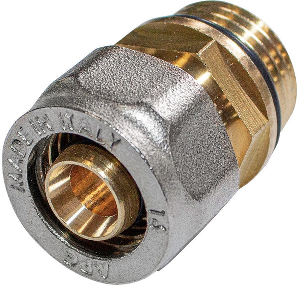 RACCORD A SERRER ALUPEX 16MM-1/2"M