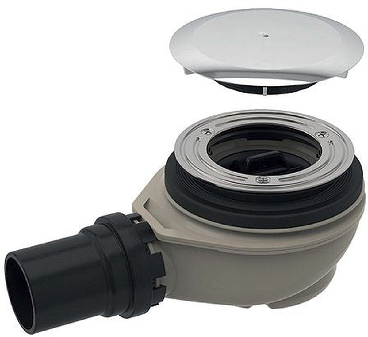 SIPH.UNIFLEX SHOWER TRAP BUILT-IN 8CM-90MM-30l/m