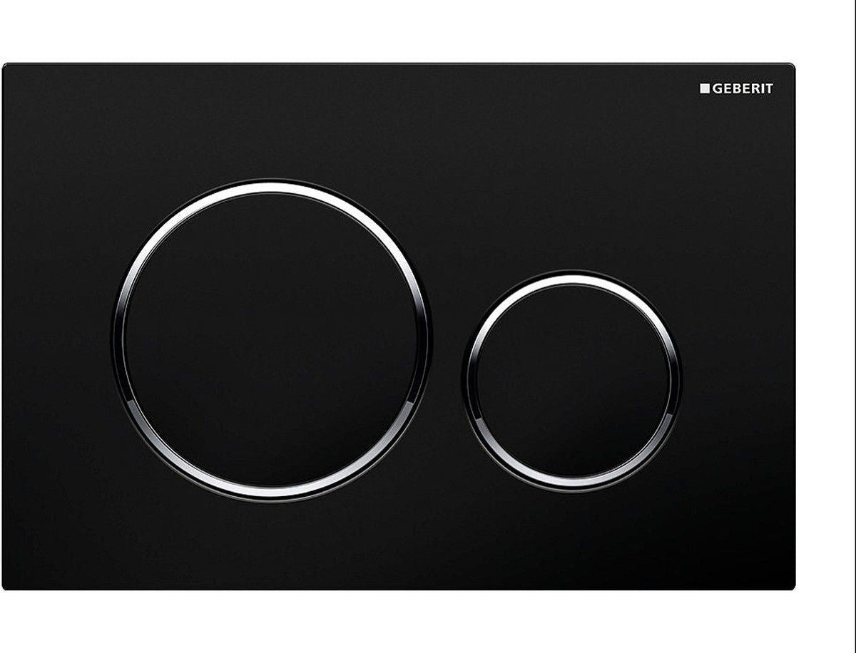 PL.DE COM.2T SIGMA20 ZWART MAT-CHROOM GLANS